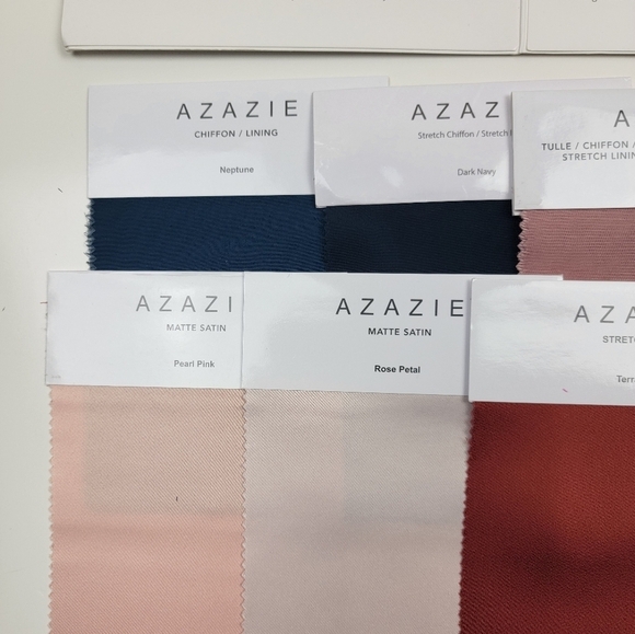 Azazie Dress Color Swatch Sample Bundle - Picture 2 of 11